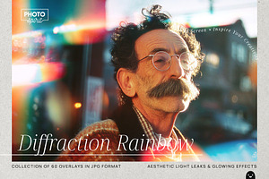 Diffraction Rainbow Overlays