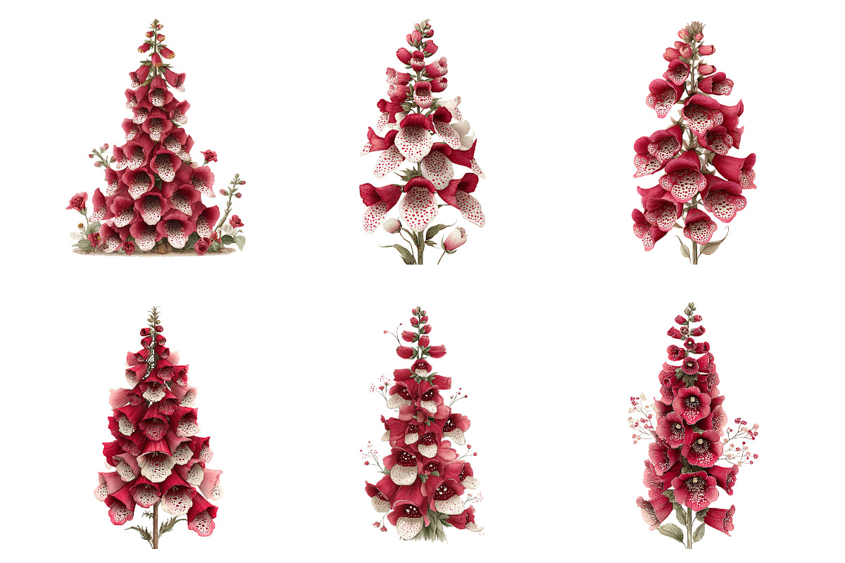 Whimsical easter foxglove clipart, an Illustration by SinaCreation (Photo 5 of 11)