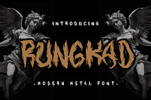 Rungkad Gothic Metal Font