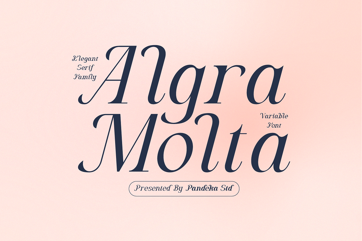 Algra Molta - Elegant Serif Family, a Serif Font by Pandeka Studio (Photo 1 of 11)