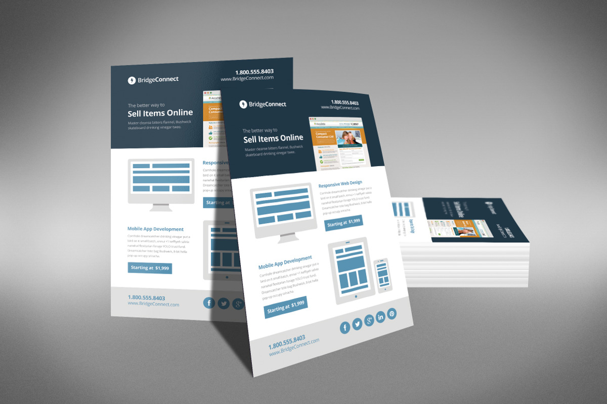 Flat Design Minimalist Flyers, a Flyer Template by Creativenauts (Photo 3 of 4)