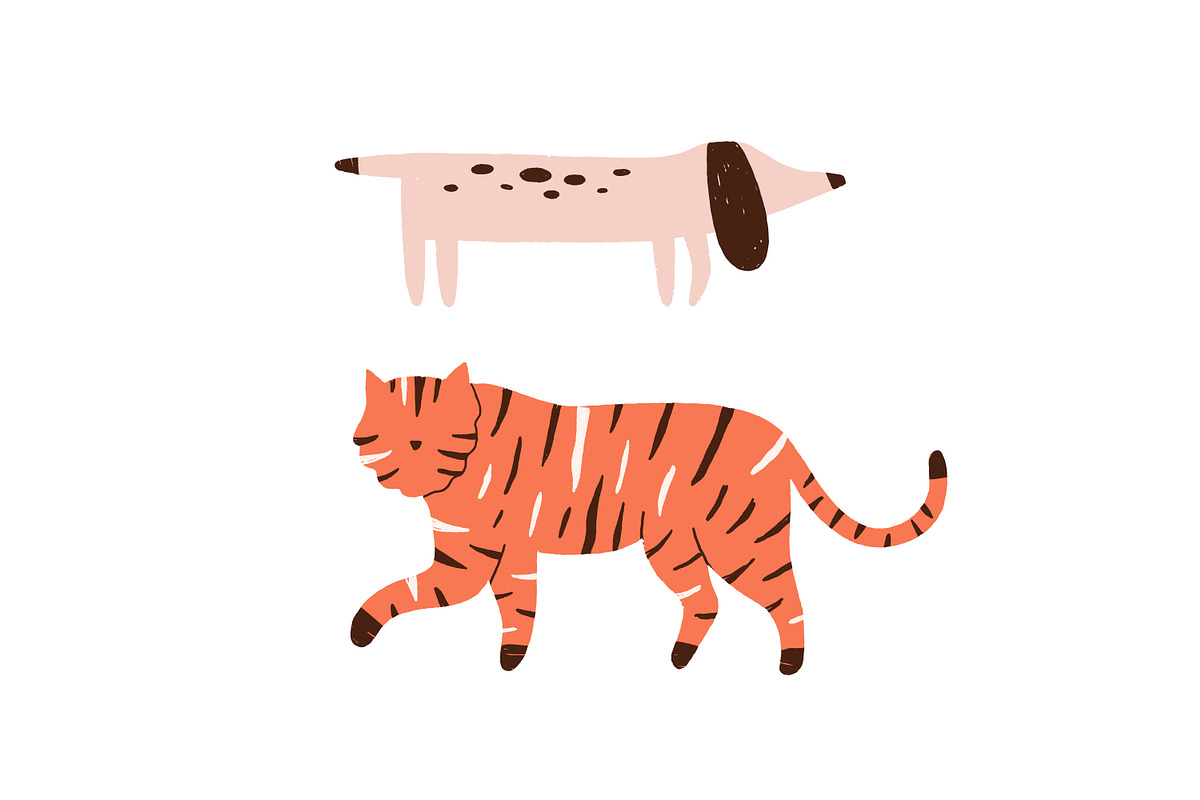 Abstract modern animals set, an Animal Illustration by Good Studio (Photo 3 of 4)