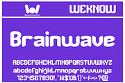 Brainwave font, a Font by weknow (Thumbnail 1 of 8)