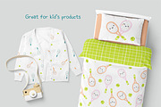 Tennis, a Pattern Graphic by SurfaceStories (Thumbnail 3 of 8)