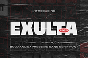 Exulta – A Bold and Expressive Sans, a Sans Serif Font by Graphue (Thumbnail 1 of 9)