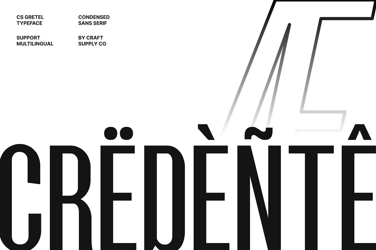 CS Gretel – Condensed Font, a Sans Serif Font by Craft Supply Co. (Photo 7 of 8)