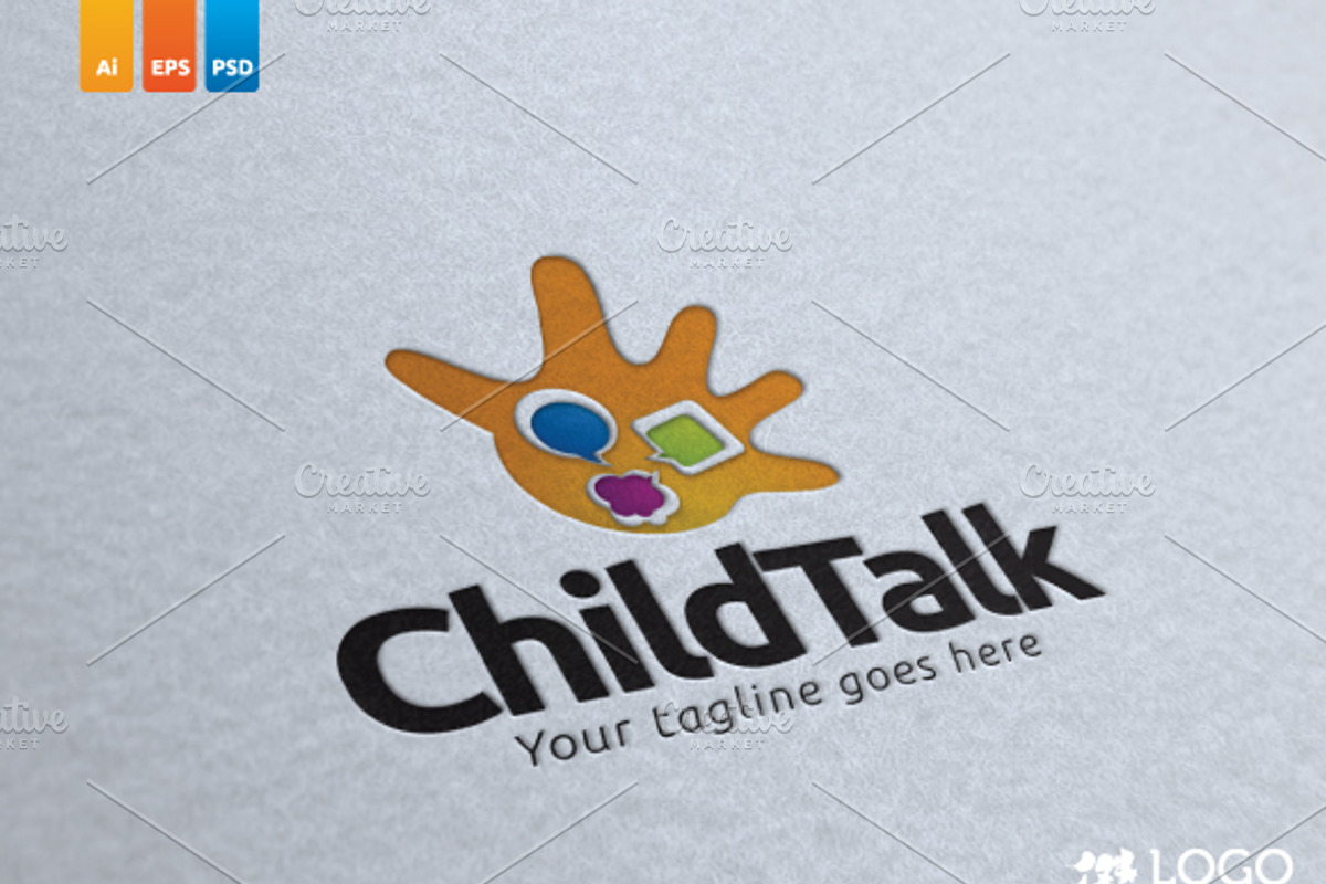 Child Talk, a Branding & Logo Template by KitCreativeStudio2 (Photo 1 of 5)