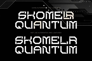 Skomelr Quantum Nanotech Font