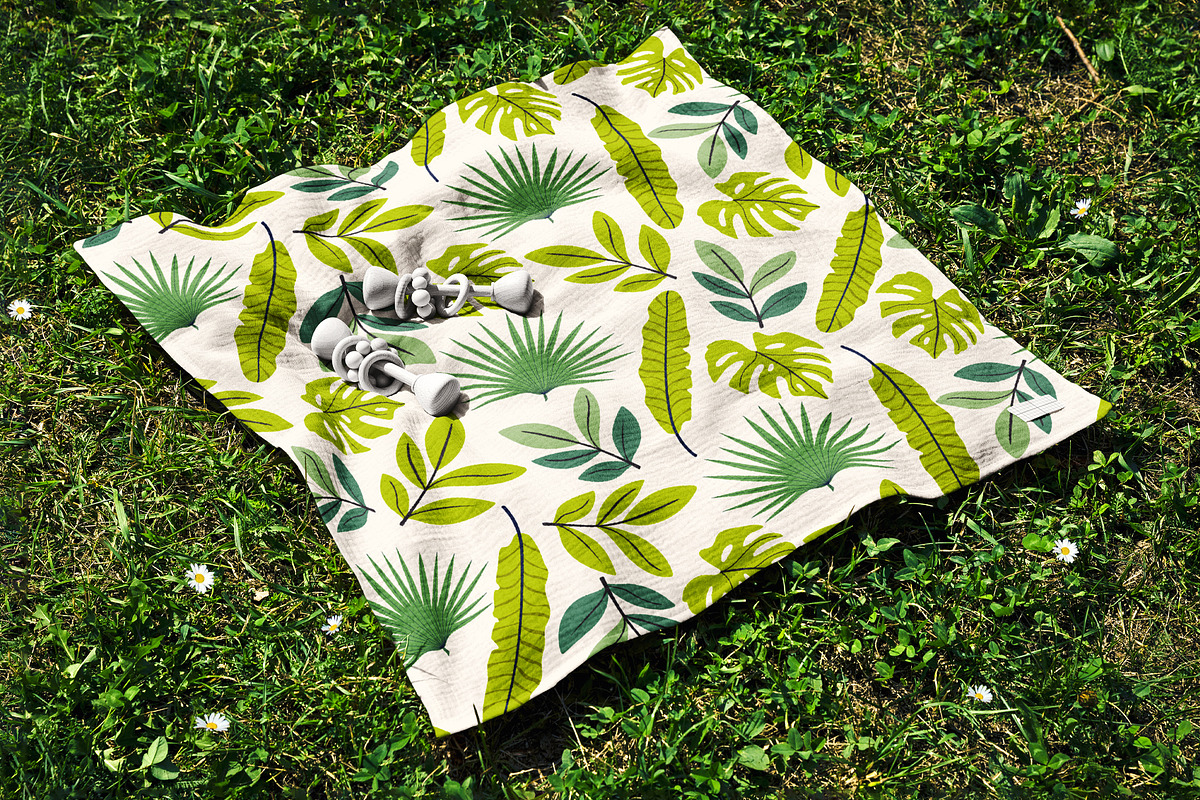 Exotic Tropical Leaves Pattern, a Pattern Graphic by Groovy Arts (Photo 5 of 5)