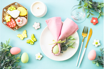 Easter table setting, Easter food, a Food & Drink Photo by Nadia-nb