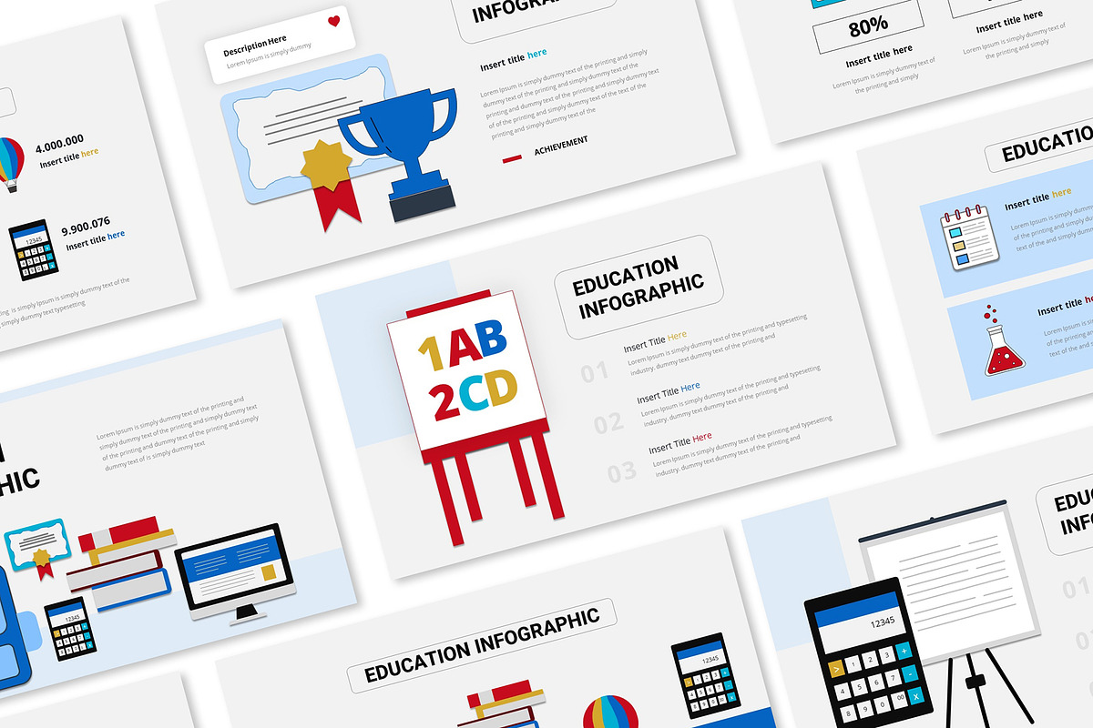 Education Infographic Presentation G, a Presentation Template by Formatika Studio