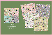 Beagle Clipart Digital Paper, an Animal Illustration by VianneArt (Thumbnail 3 of 7)