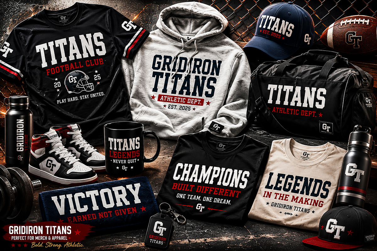 Gridiron Titans, a Slab Serif Font by Wow Magic (Photo 5 of 6)