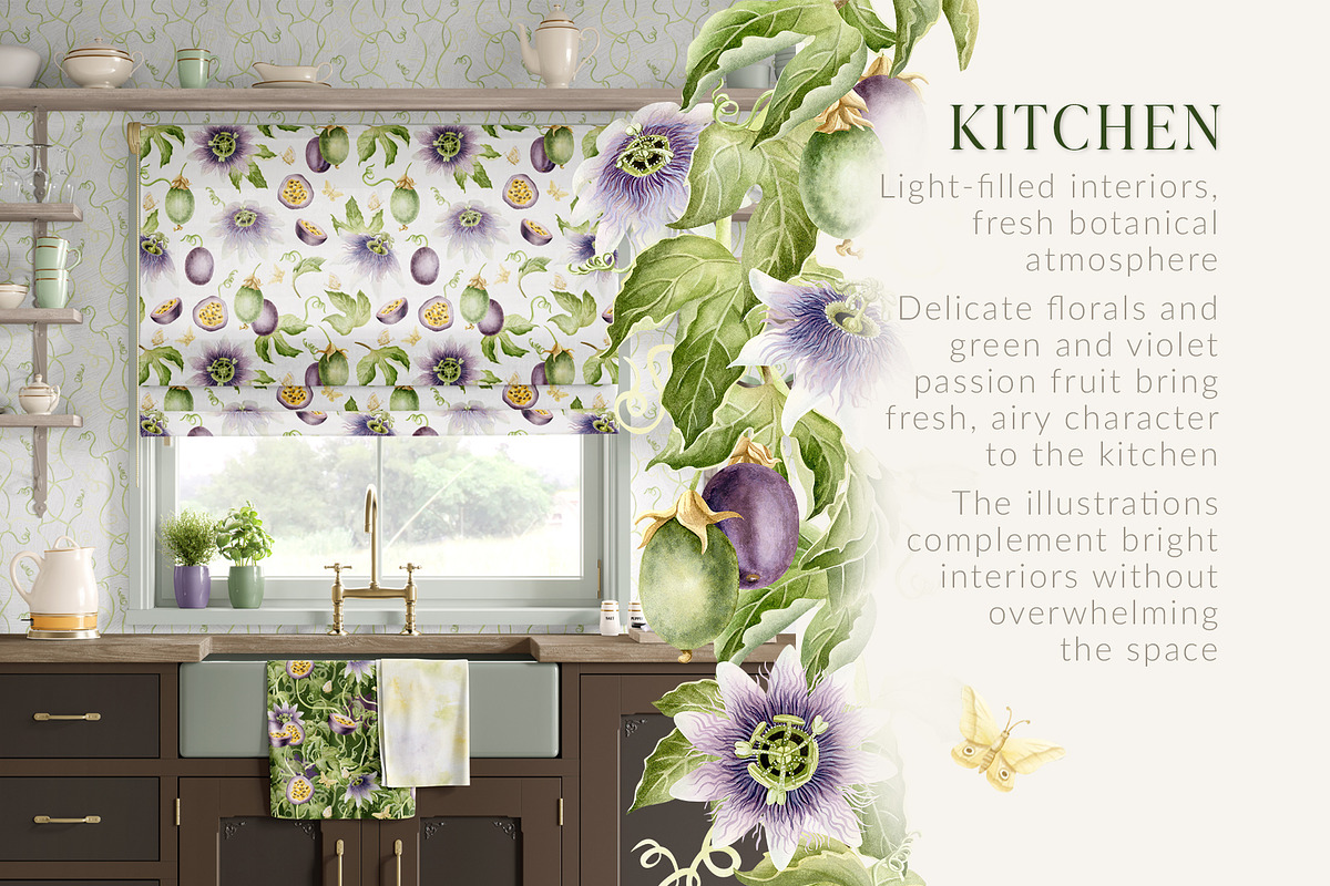 Passion Fruit Watercolor Clip Art, a Food Illustration by Elena Malgina Clipart (Photo 12 of 16)