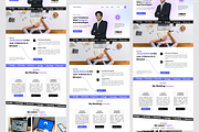 Personal Portfolio Landing Pages, a Landing Page Template by SquidPixey (Thumbnail 5 of 5)