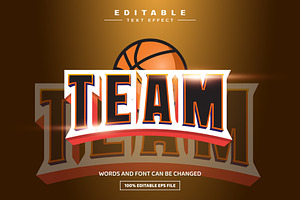 Team Editable Text Effect