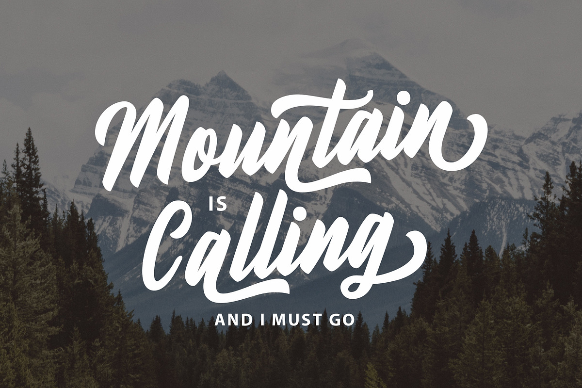 Fineberg | Script Font preview 3