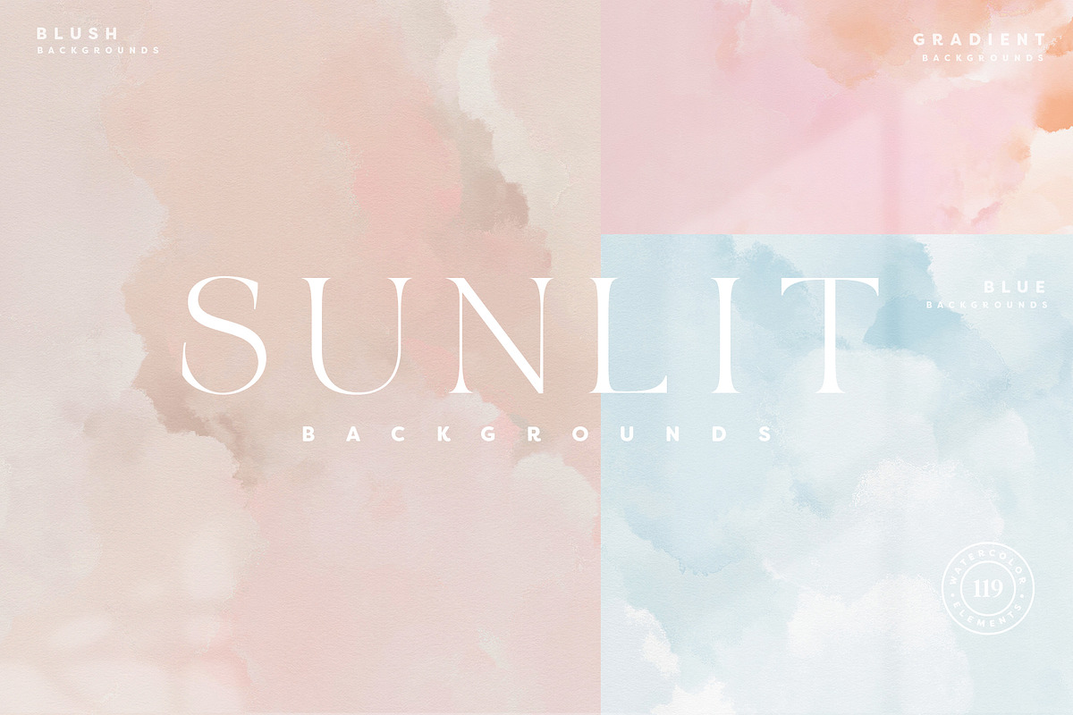 Set of Abstract Backgrounds, a Texture Graphic by Basia Stryjecka (Photo 1 of 14)