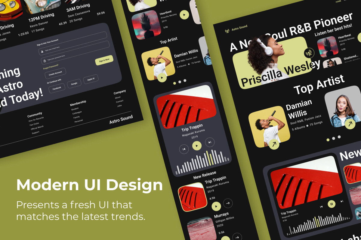 Astro Sound - Music Streaming Landin, a Landing Page Template by twinstd (Photo 2 of 5)