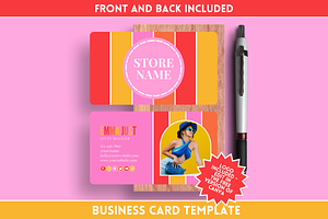 Colorful Business Card Template, a Business Card Template by SunshineStudioBoutique