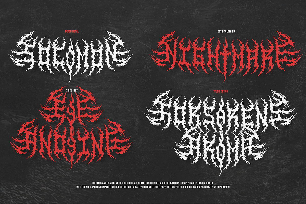 Vornath | Black Metal Font, a Blackletter Font by Denustudios (Photo 5 of 12)