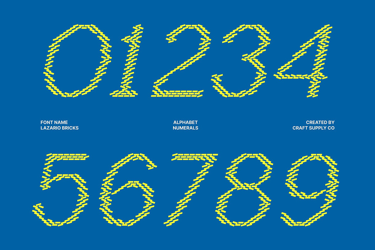 Lazario Bricks, a Sans Serif Font by Craft Supply Co. (Photo 6 of 8)