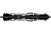Mirror Landscape Silhouette, an Object Graphic by Designer_Momina (Thumbnail 18 of 20)