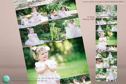 Photo Blog board Template 15 Images, a Presentation Template by FUN TENT DESIGN