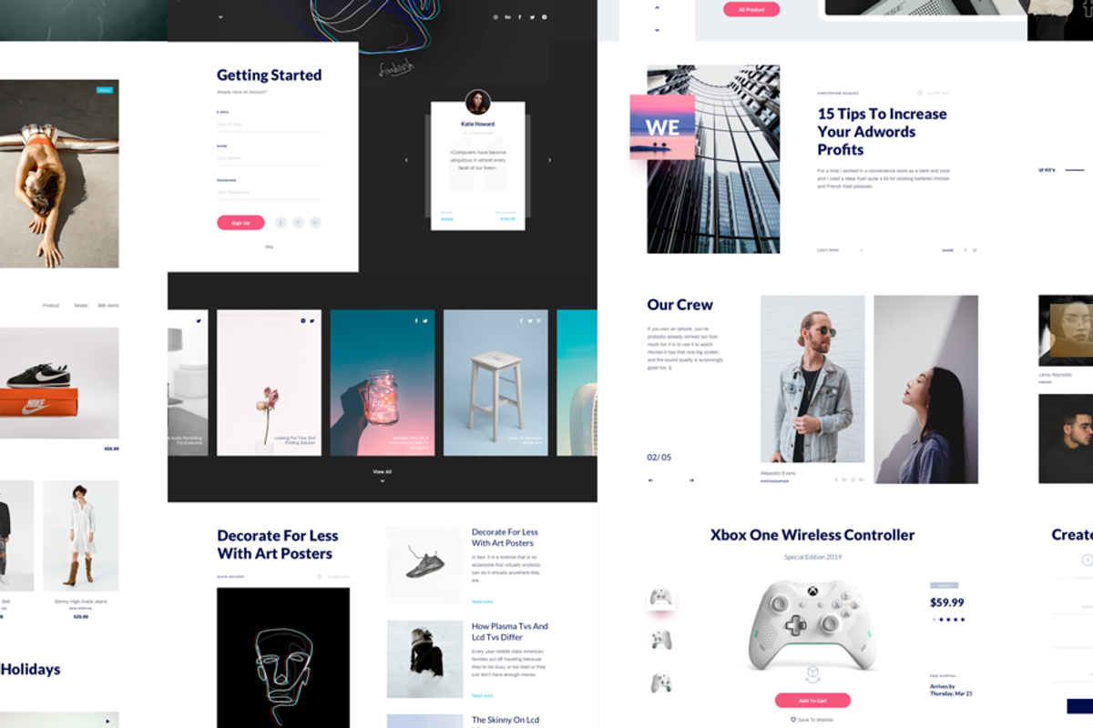 Organix UI Template, a Landing Page Template by kohalov (Photo 4 of 6)