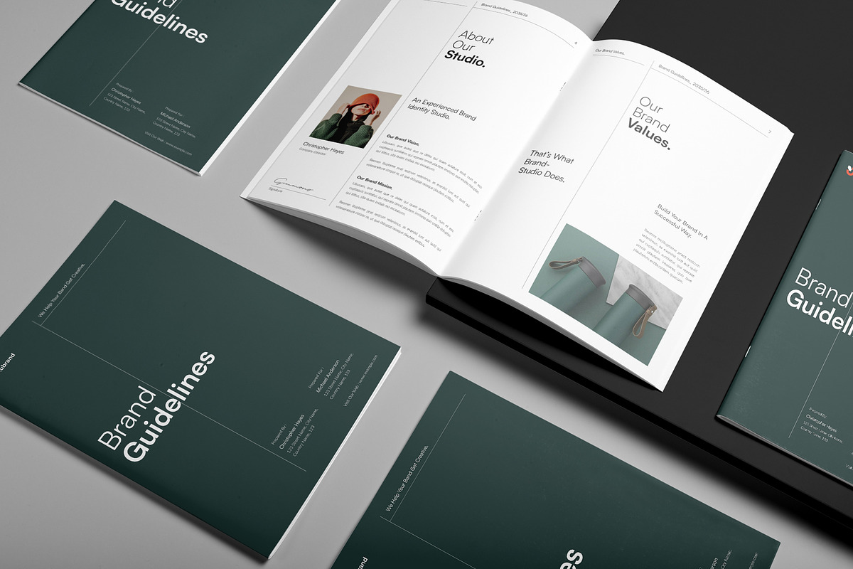 Brand Guidelines Template, a Brochure Template by DesignCrest (Photo 2 of 18)