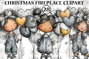 Birthday balloon clipart, an Illustration by CreationArt