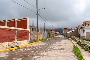 Street view of Cabanaconde village in Colca Canyon, Peru, an Architecture Photo by GoodGoods