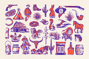 Wild West 35 icons Illustration Pack, an Object Illustration by Southerntown (Thumbnail 2 of 3)