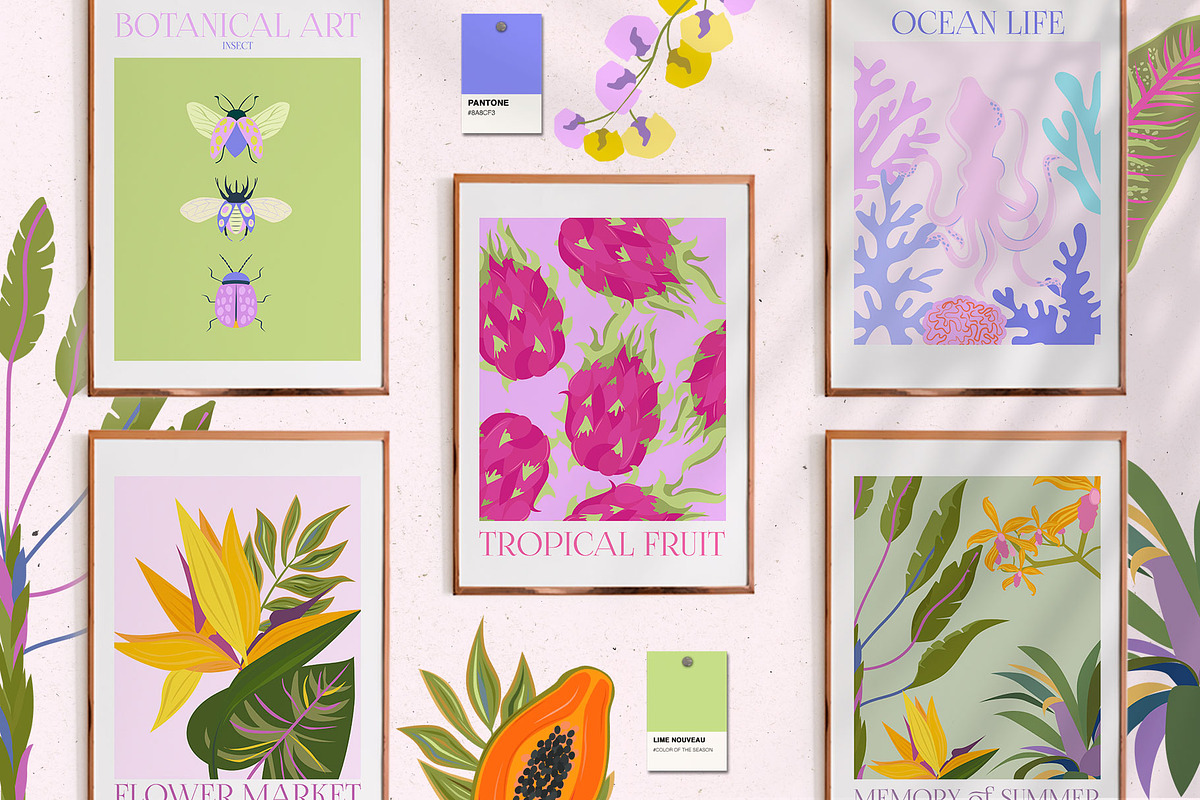 Poster Gallery Bundle, a Decorative Illustration by Mio Buono (Photo 31 of 82)