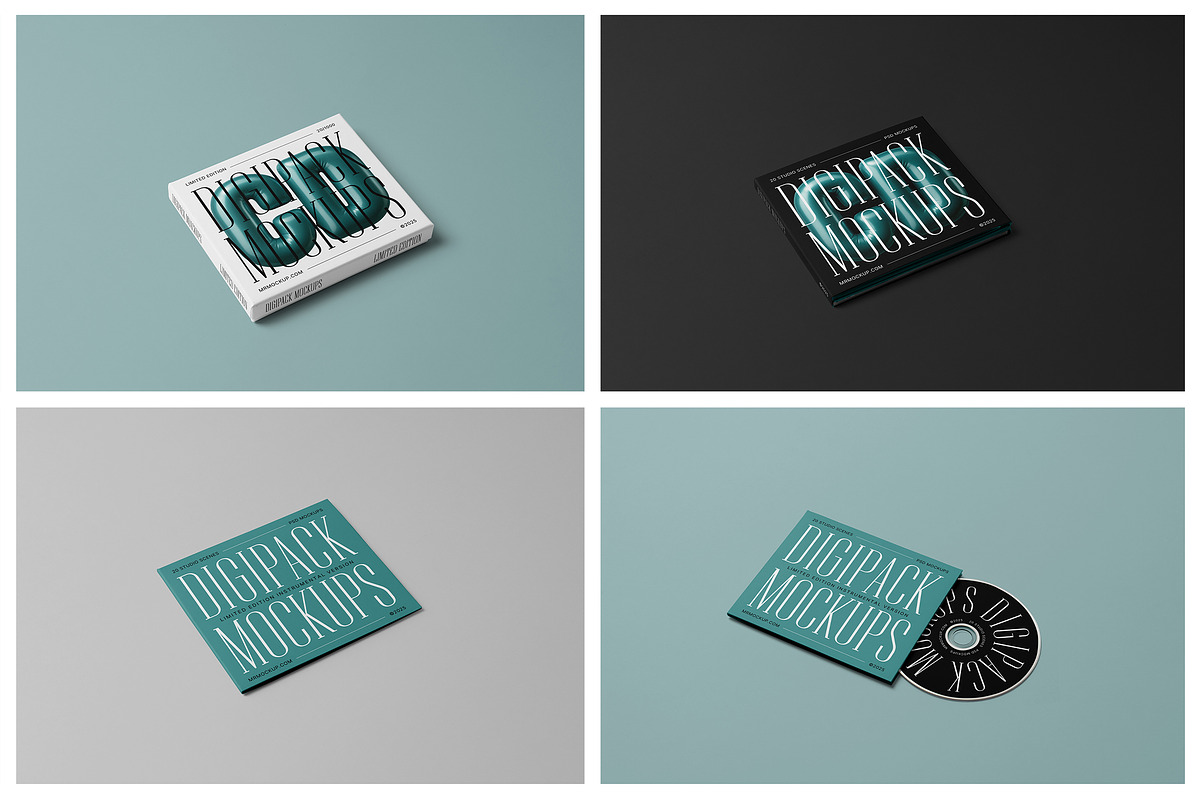 CD Digipack Mockups, a Packaging Mockup by Mr.Mockup™ (Photo 12 of 12)