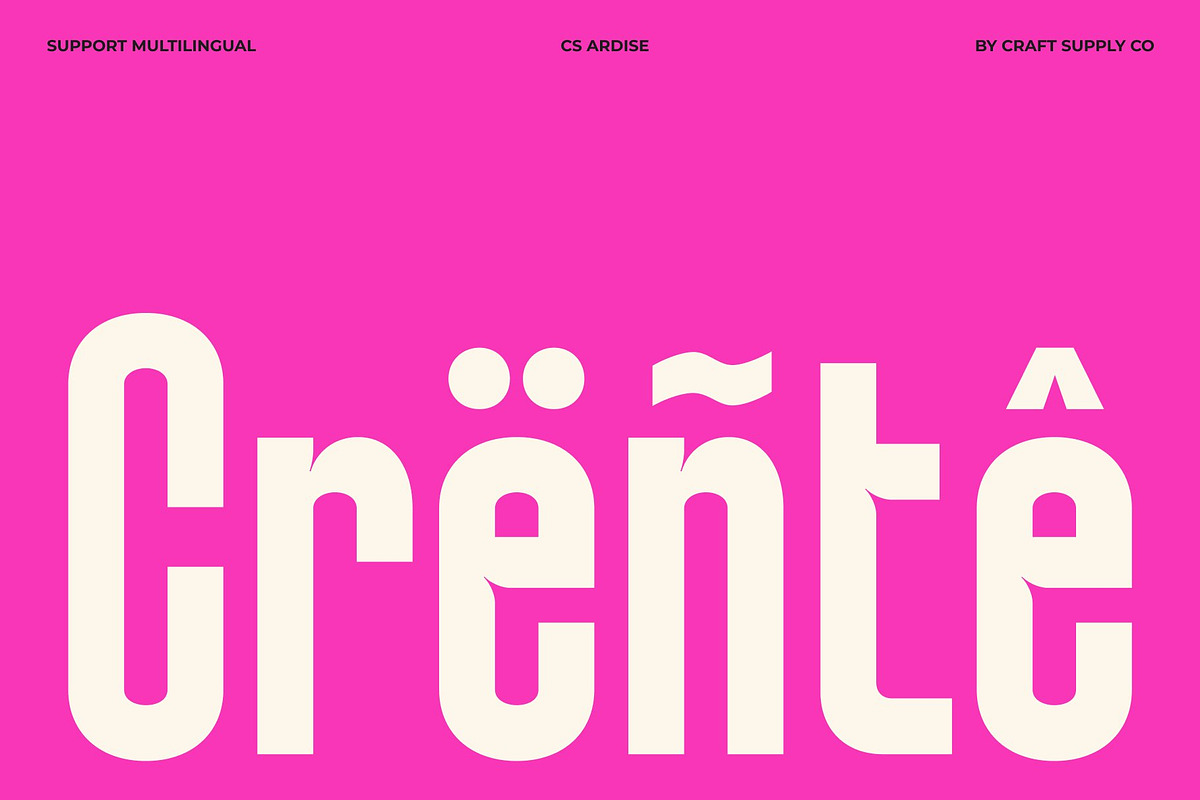 CS Ardise – Condensed Font, a Sans Serif Font by Craft Supply Co. (Photo 7 of 8)