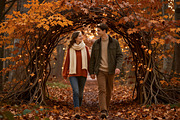 30 Autumn Bokeh Digital Backdrops, a Background Graphic by 3Motional (Thumbnail 4 of 18)
