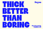 Kayna - Modern Family Font, a Sans Serif Font by Pandeka Studio (Thumbnail 6 of 12)