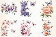 Floral Butterfly Border Clipart, an Illustration by Rose Art (Thumbnail 3 of 8)