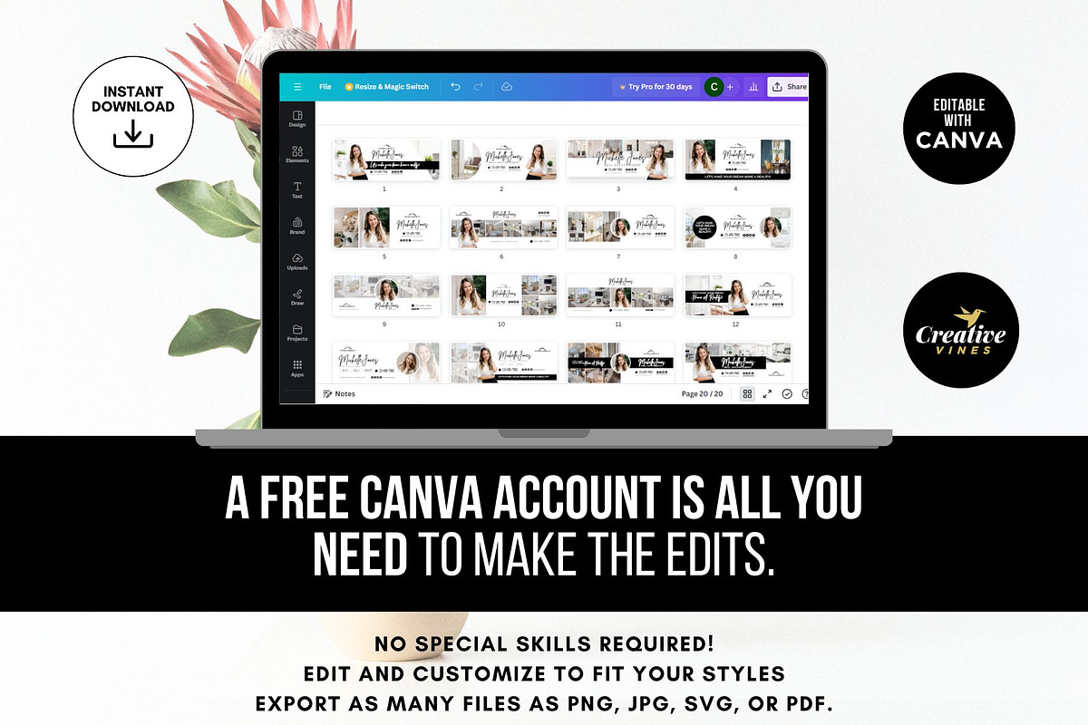 Facebook Cover Real Estate Banners, a Social Media Template by CreativeVinesStore (Photo 7 of 7)