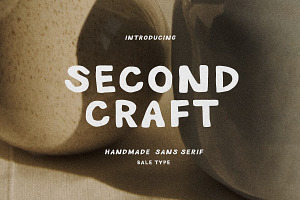 Second Craft - Handmade Bold Sans, a Sans Serif Font by Bale Type