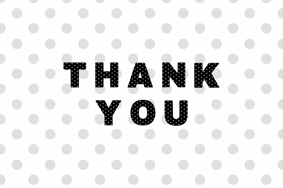 Cute Polka Dot Display Typeface, a Sans Serif Font by Fourteen Letter (Photo 6 of 6)