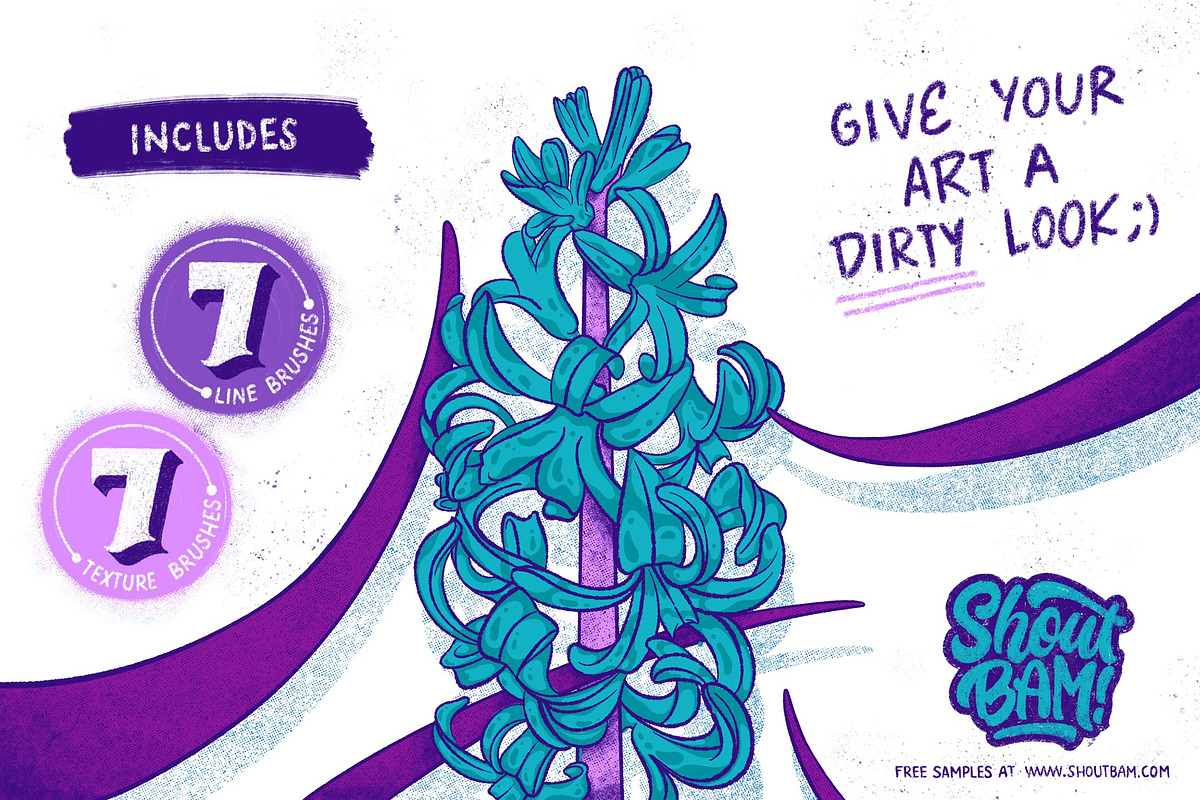 Rough & Raw - Affinity Brushes, a Brush Add-On by Shoutbam (Photo 4 of 9)