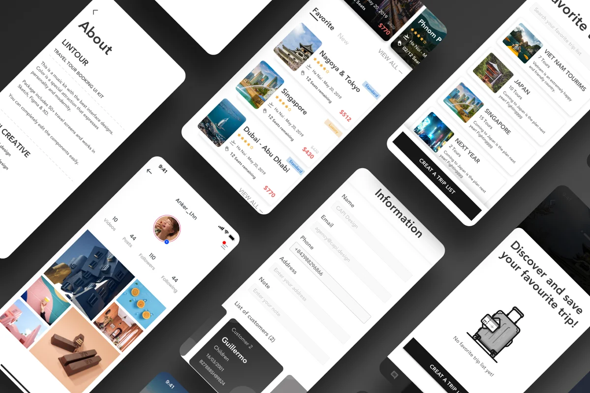 LiTour - Travel Booking App Design, an App Template by Capi Product (Photo 5 of 6)