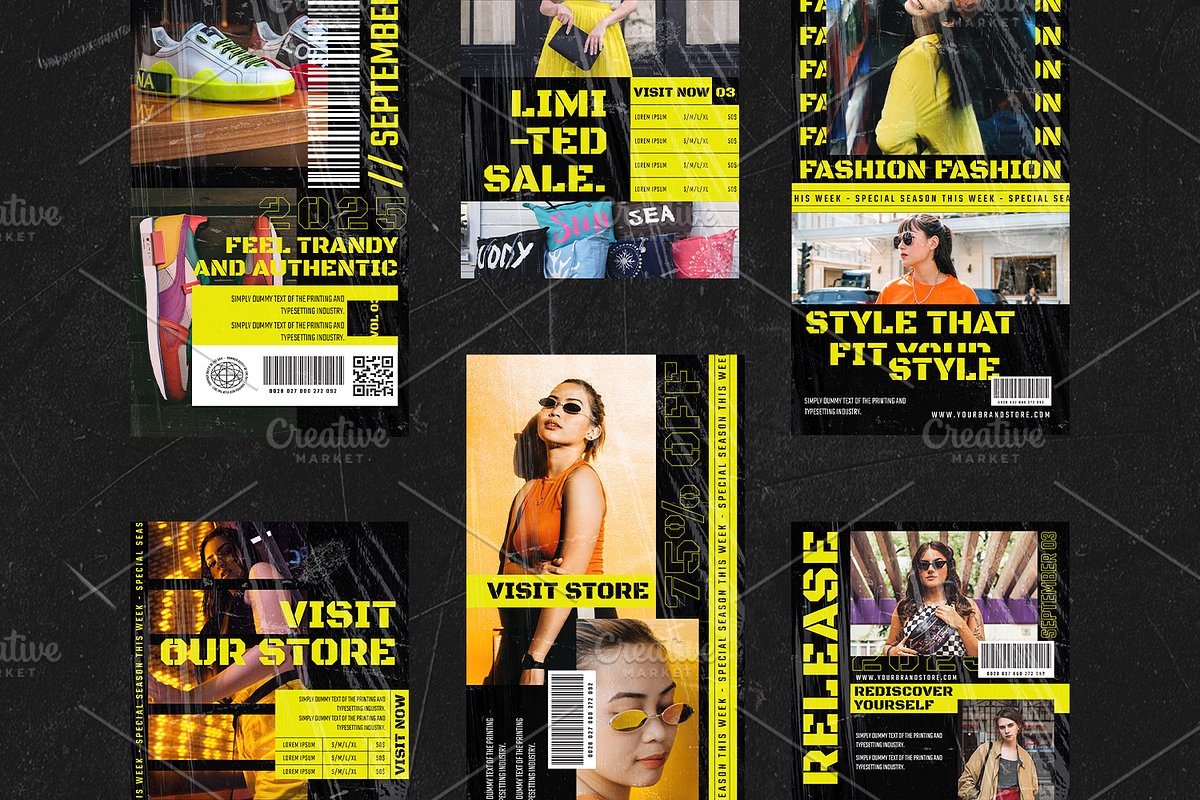 Fashion Instagram Template - Louie, a Social Media Template by Gibcreat (Photo 3 of 4)