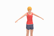 Low Poly Woman Exercise RIG, a Characters & Person 3D Model by Daniel Mikulik (Thumbnail 10 of 14)