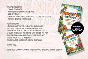 Dinosaur Birthday Canva Invitation, an Invitation Template by M9 Design (Thumbnail 4 of 4)