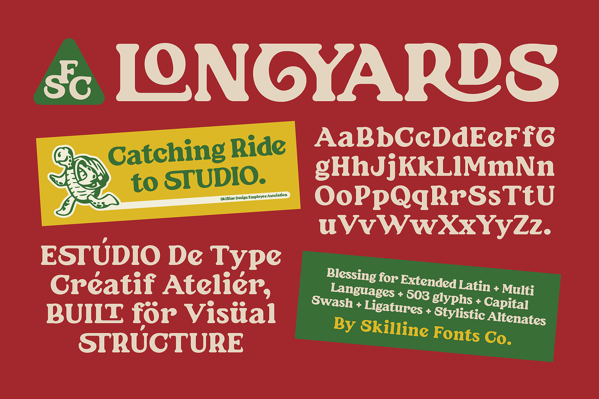 SFC Longyards, a Serif Font by Skilline Supply Co. (Photo 1 of 10)