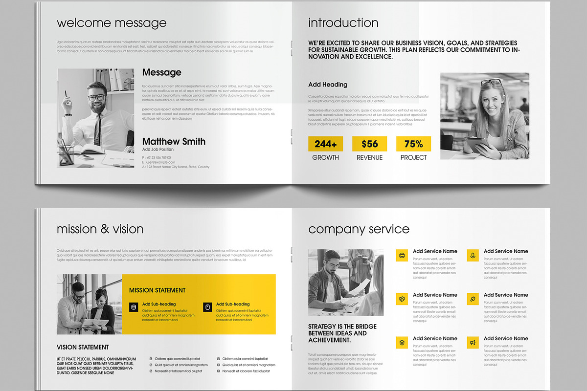 Professional Business Plan Brochure, a Brochure Template by MightyDesign (Photo 2 of 8)