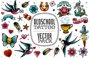 Old School Tattoo Vector Pack